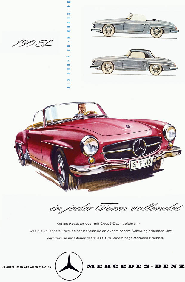 Die Werbegeschichte des Mercedes-Benz SL